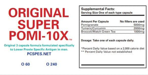 SUPER POMI10X "Original" 3 pill formula 90 caps